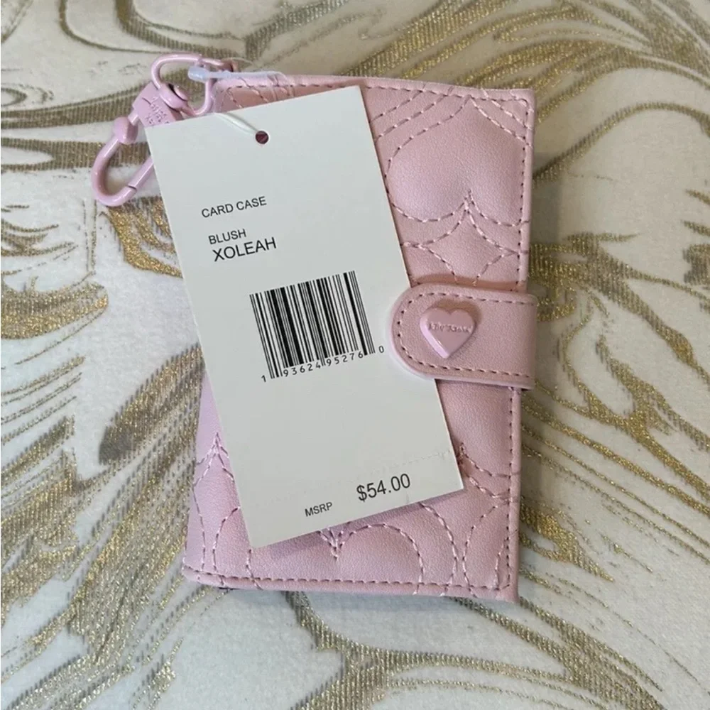 Band new with tag blush pink Betsy Johnson card wallet
